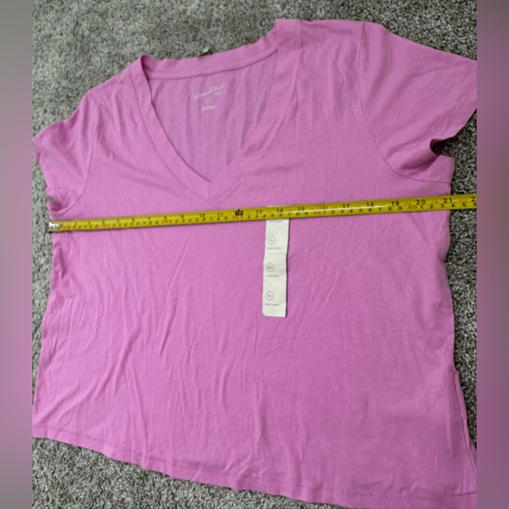 Universal Thread Cropped T-Shirt Set 100% cotton V-neck Size XL pack of 3 - Picture 2 of 11